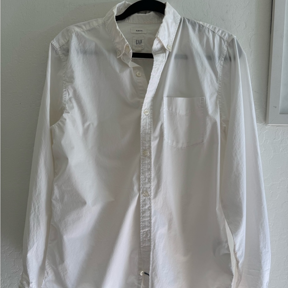 Men’s GAP Cream Slim Fit Shirt